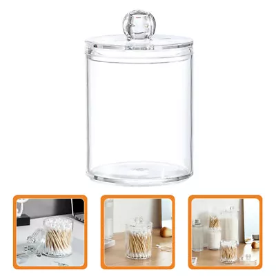 Cotton Ball Storage Box Food Containers Acrylic Organiser • £8.55