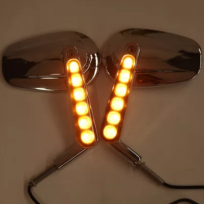 $62.70 • Buy Motorcycle Rear Mirrors LED Turn Signals For Harley Davidson V-Rod Muscle VRSCF