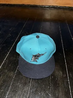 Florida Marlins Vintage New Era Fitted Hat Cap Sz 7 3/8 MLB Wool Miami 59FIFTY • $15