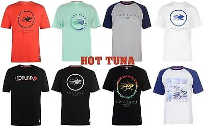 Mens Branded Hot Tuna Logo Fashion Short Sleeves T Shirt Top Size S-4XL 20 Color • £11.99