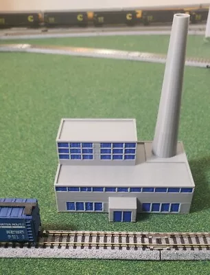 N Scale 1/160 3d Printed Factory/Industry Building W Colored Windows FREE SHIP • $18