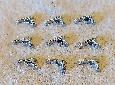 Lot Of 9 Silver Toned Gun Floating Charms For Memory Locket Origami Owl • $5.95