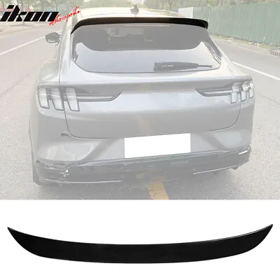 Fits 21-23 Ford Mustang Mach-E IKON Roof Window Spoiler Lip Wing ABS Gloss Black • $63.99