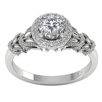 £1401.80 • Buy I1 G 1.05Ct Natural Round Diamond Solitaire Anniversary Ring 14K Solid Gold