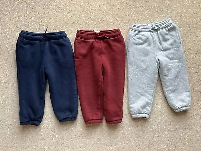 Kids Gap Fleece Lined Cotton Joggers Age 2 Years 3 Pairs • £5.99