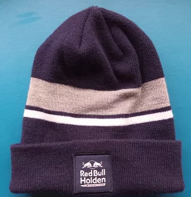 Red Bull Holden Racing Team Beanie - Navy Grey White Pompom Removed EUC • $25