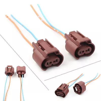 Wire Pigtail Female U 9006 HB4 Two Harness Fog Light Socket Connector Lamp Bulb • $9.81