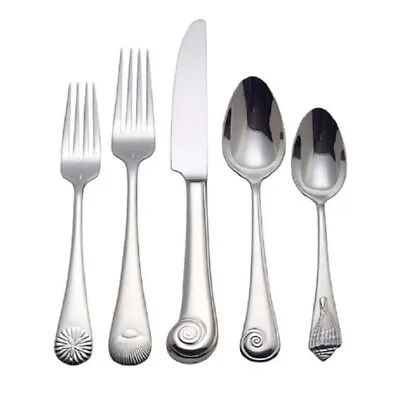 $39.99 • Buy Reed & Barton Sea Shells 18/10 Stainless 5pc. Place Setting (Service For One)