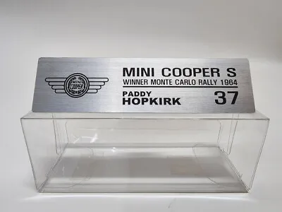 1/18 Morris Mini Cooper S Rally Makinen Hopkirk Metal Plaque For Kyosho Ixo • $7.50