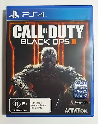 LIKE NEW - Call Of Duty Black Ops 3 PS4 - FREE SHIPPING • $20