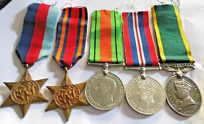 Ww2 Group 5 Territorial Officers Medals Burma Star W O Cl 1 A S Smith R.e.m.e. • $170.50