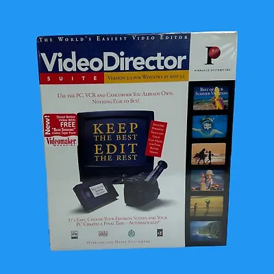 Pinnacle Systems VideoDirector Suite Version 2.5 Windows Video Editor New Sealed • $79.98
