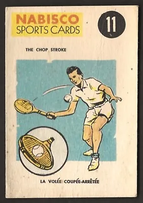 1954 TENNIS Card NABISCO Cereal CANADIAN SHREDDED WHEAT FC26 Sports Card #11 • $19.99