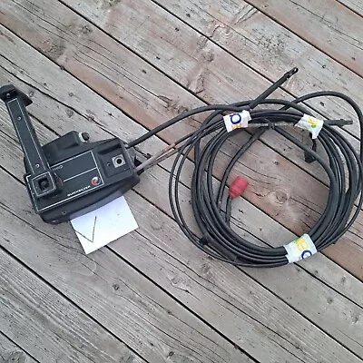 Quicksilver Evinrude Johnson Omc Throttle Remote Control Box 85892 + Cable 12 Ft • $91.03