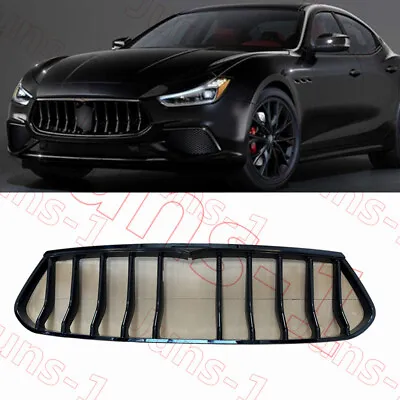 For Maserati Ghibli 2018-2022 Glossy Black Front Bumper Center Hood Grille • $458.99