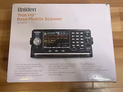 Uniden True I/Q Base/Mobile Digital Police Scanner SDS200 Complete In Box • $90