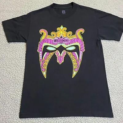 WWE Authentic Ultimate Warrior T-Shirt Black Short Sleeve Small • $15