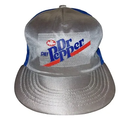Rare Vintage Diet Dr Pepper Trucker Snapback Mesh Hat Cap • $58