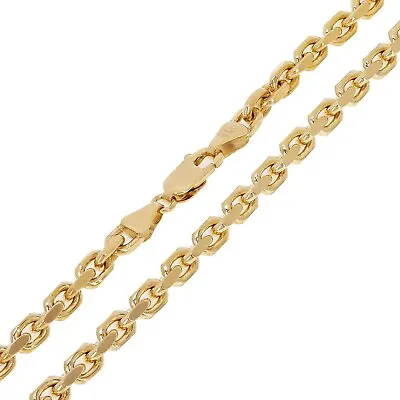 Italian 14k Yellow Gold Solid Heavy Link Chain Anchor Necklace 22  4.3mm 42grams • $2566.66