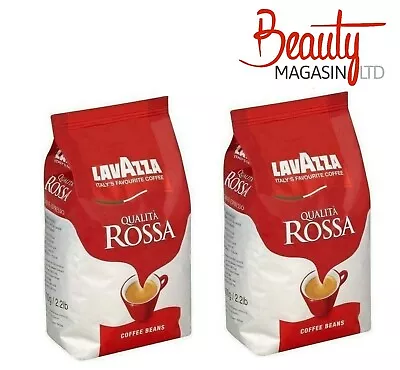 2 X 1kg Lavazza Qualita Rossa Coffee Beans Free UK Delivery • £21.99