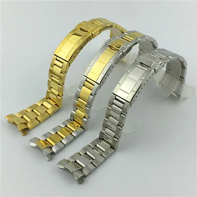 High Quality Men's Stainless Steel Watch Band Strap20mm Metal Bracelet For Rolex • £19.88