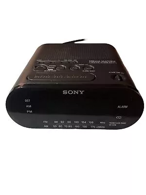 Sony Dream Machine Clock Radio - Black (ICFC218) Tested Works Well • $11.99