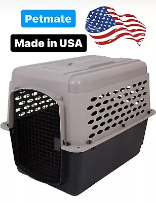 Vari Plastic Travel Dog Kennel 36  Medium Dog Crate For Pets 50-70 Lbs • $109.99