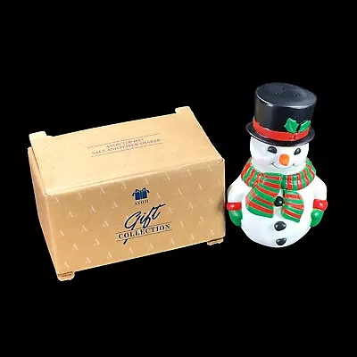 Vintage Avon Snowman Top Hat Salt Pepper Shakers Gift Collection Original Box • $9.95