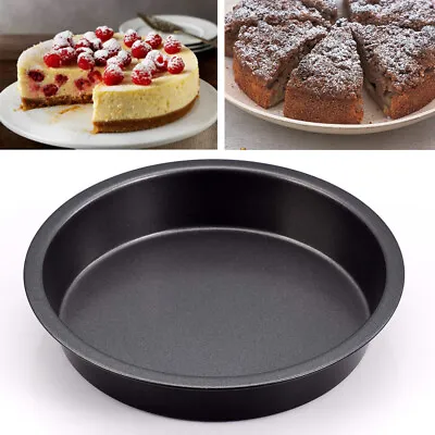 New Round Non Stick Victoria Sandwich Cake Tin Solid Base 8 Inch X 1.5  Birthday • £4.99