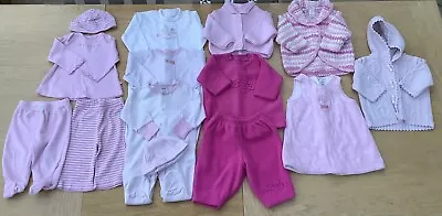 Next / Mothercare / M&S - Baby Girl’s Clothes Bundle - 14 Items - Age 0-3 Months • £7.99