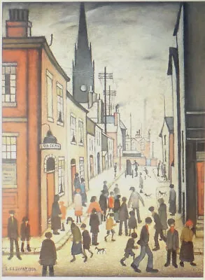 £6.99 • Buy Lowry Style Framed Canvas Picture Print Re-pro Wall Art  1934