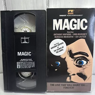 Magic (VHS 1984) Embassy Home Entertainment Anthony Hopkins Ann-Margret  • $14.99