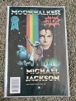 Michael Jackson MOONWALKER Comic #1 Blackthorne 3-D Series Never Read • £62.72