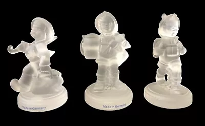 £48.07 • Buy 3 Goebel MJ Hummel Frosted Figurines Merry Wanderer For Father School Boy 1992
