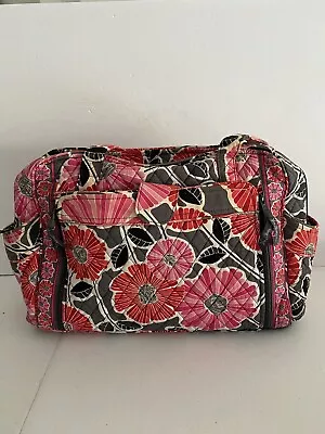 Vera Bradley Diaper Bag Womens Red Pink White Floral Quilted • $15