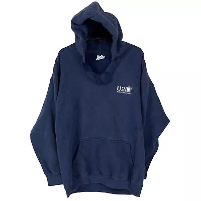 VTG U2 Elevation Tour Men Blue Concert Tour Hoodie Sweater Sweatshirt-LRG-2853 • $55