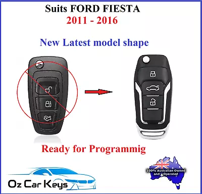 Ford Fiesta Remote Flip Key 2011 2012 2013 2014 2015 2016 NEW SHAPE  • $56.84