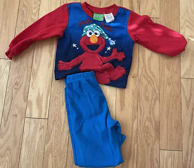 Sesame Street 24 M Elmo Long Sleeve Night Night Pajamas  ((Ca • $9.99