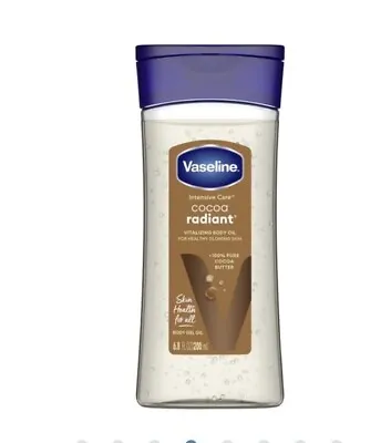 Vaseline Vitalizing Body Gel Oil Cocoa Radiant Pure Cocoa Butter Scent 6.8oz • $14
