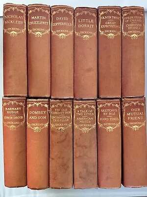 Charles Dickens Set Of 12 Books Vintage (1930s) Hardback Set Published By Odhams • £9.99