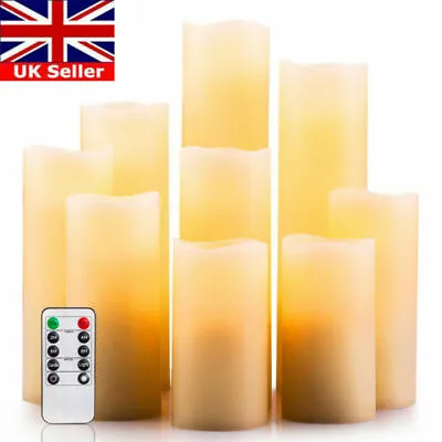 £8.99 • Buy Remote Control LED Battery Flameless Tea Candles Wax Flickering Decorative Lamp