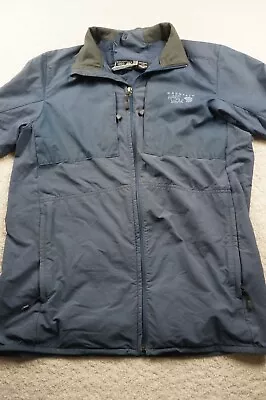 Mountain Hardwear Men Medium Blue Fullzip Windbreaker Jacket S302 • $24