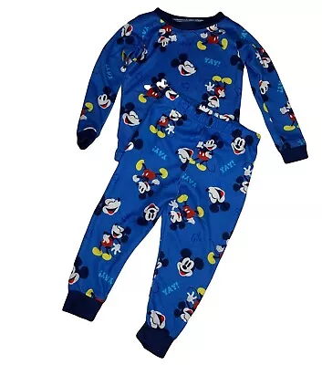 Baby Boy Mickey Mouse Pajamas Blue Infant 24 Months Sleep Disney Junior • $7.67