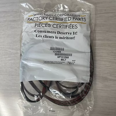 Whirlpool WPY312959 Dryer Belt Y312959 312959 NEW GENUINE OEM Maytag • $18.95