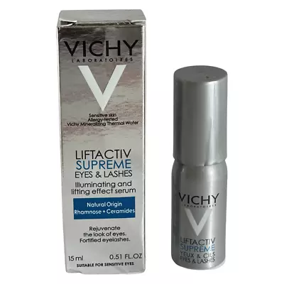 Vichy LIFTACTIV SUPREME Eyes & Lashes Serum 0.51 Oz *NIB* • $23.99