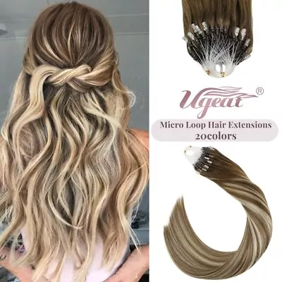 Microlink Hair Extensions Human Hair Natural Hair Micro Loop Hair Extensions • $172.35