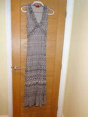 Missoni Grey Patterned Sleeveless Long Maxi Dress With Silk Lining 42/UK 10 • $99.47
