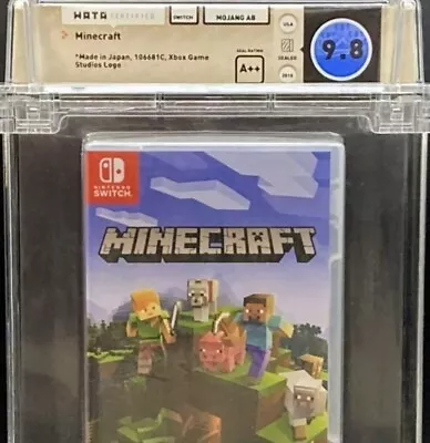 WATA 9.8 A++ Minecraft W/Super Mario Mash-up Graded Sealed Nintendo Switch  2018 • $224.99