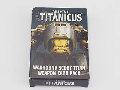 Gw Adeptus Titanicus Warhound Scout Titan Weapon Card Pack. Blue 77 • £8