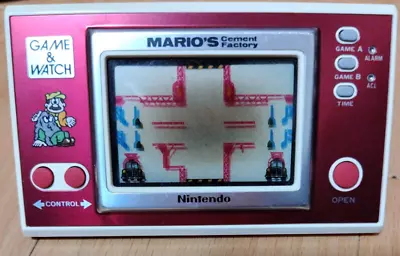 Nintendo Game Watch Mario's Cement Factory ML-102 Mario WORKING Retro From Japan • $266.99